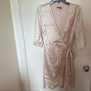 Leopard Print Wrap Dress